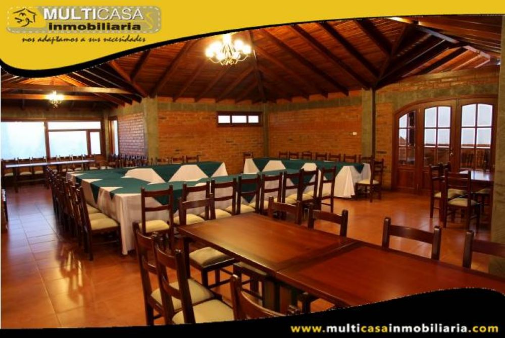 Hostería en Venta a Crédito Amoblada Sector San Luis de Caranqui  Ibarra-Ecuador