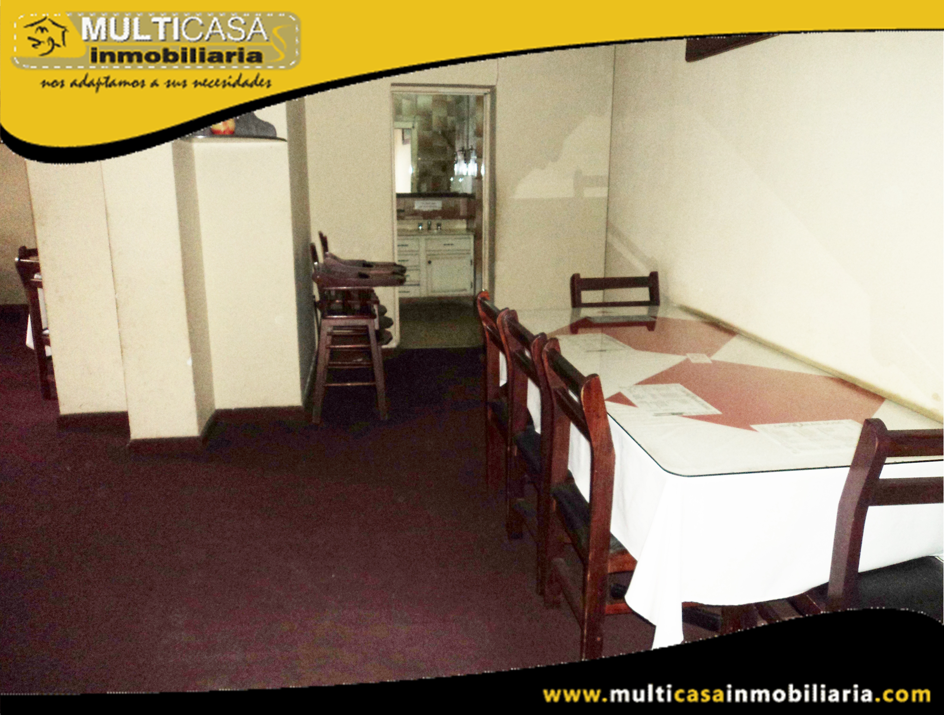 Casa con Local Comercial a Crédito Sector Centro de la Ciudad Cuenca-Ecuador